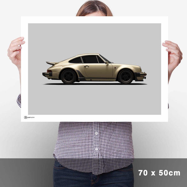 Lade das Bild in den Galerie-Viewer, 911 Turbo (930) Poster Seite - Cartistry
