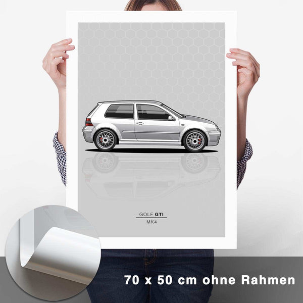 Lade das Bild in den Galerie-Viewer, Golf 4 GTI Poster - CARTISTRY
