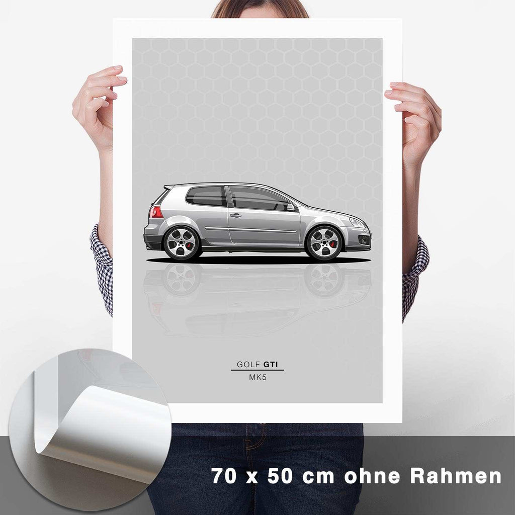Golf 5 GTI Poster - CARTISTRY