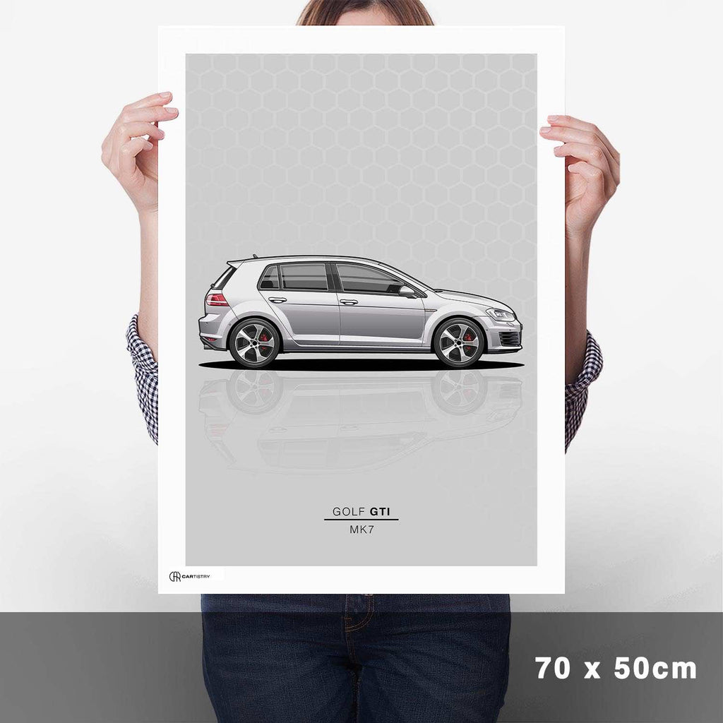 Golf 7 GTI Poster - Cartistry