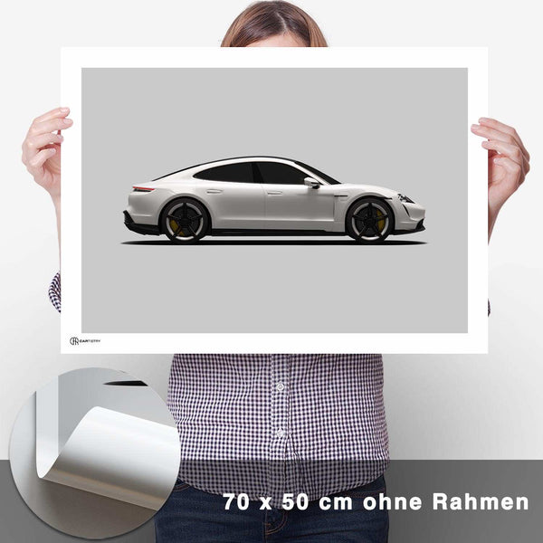 Lade das Bild in den Galerie-Viewer, Taycan Poster Seite - CARTISTRY
