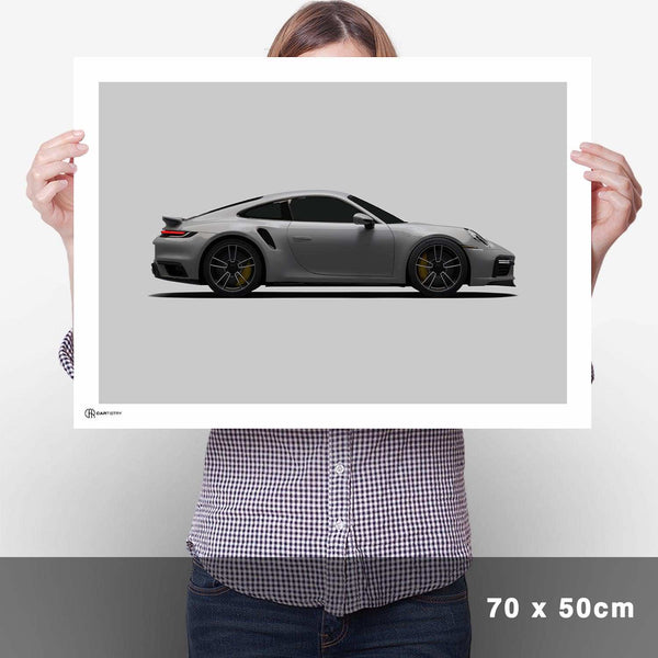 Lade das Bild in den Galerie-Viewer, 911 Turbo (992) Poster Seite - Cartistry
