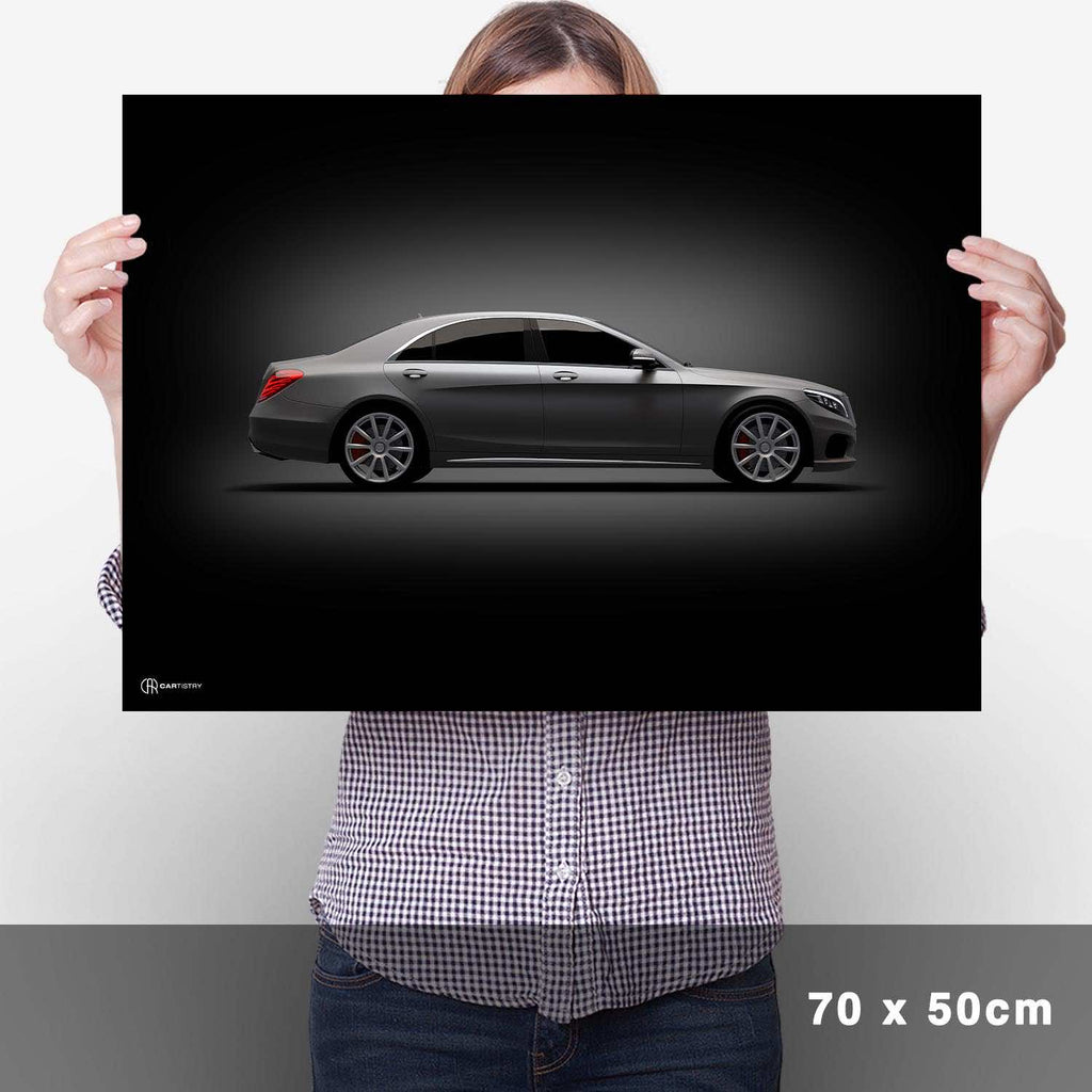 S63 AMG Poster Seite Dunkel - Cartistry