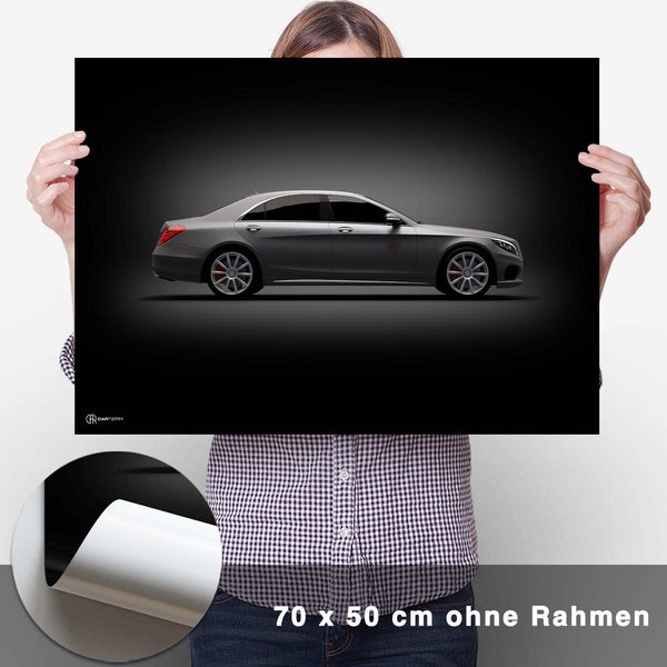 Lade das Bild in den Galerie-Viewer, S63 AMG Poster Seite Dunkel - CARTISTRY

