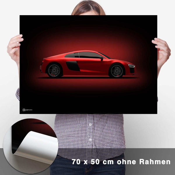 Lade das Bild in den Galerie-Viewer, R8 Poster Seite Dunkel - CARTISTRY
