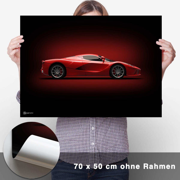 Lade das Bild in den Galerie-Viewer, LaFerrari Poster Seite Dunkel - CARTISTRY
