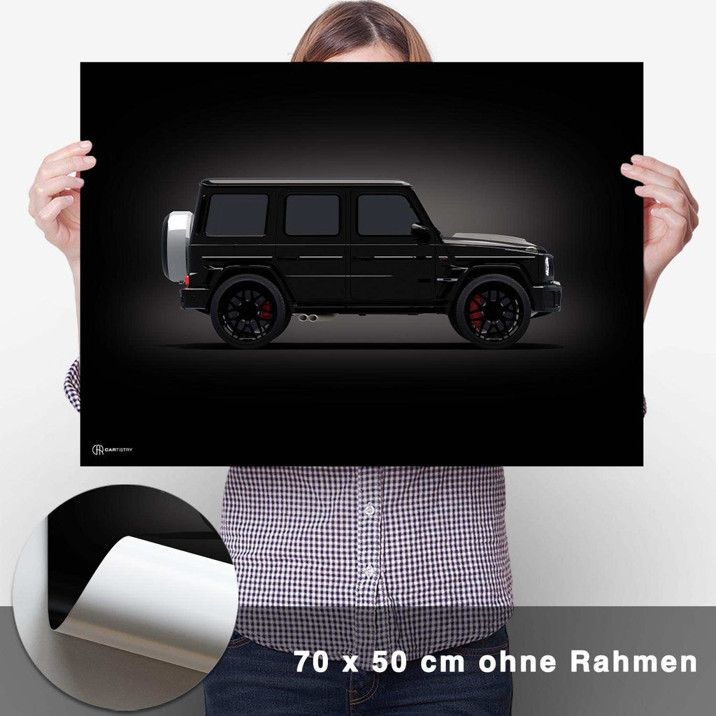 G63 AMG Poster Seite Dunkel - CARTISTRY