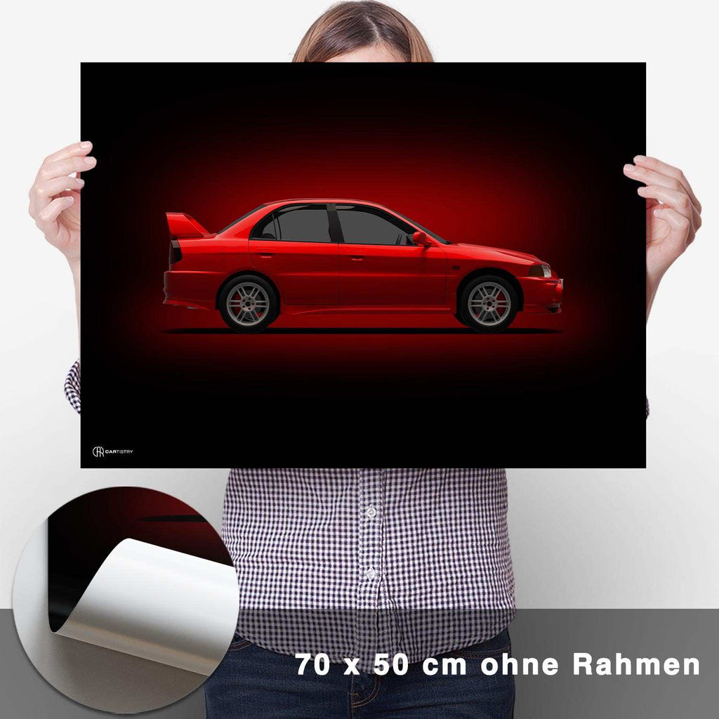Lancer Evolution VI Poster Seite Dunkel - CARTISTRY