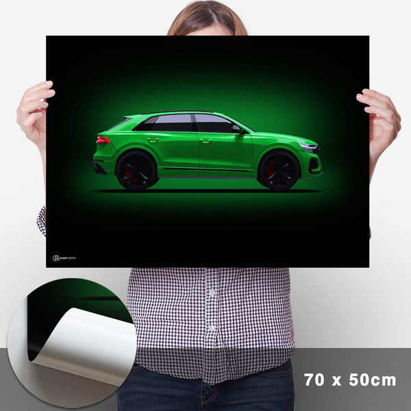 Lade das Bild in den Galerie-Viewer, RS Q8 Poster Seite Dunkel - Cartistry
