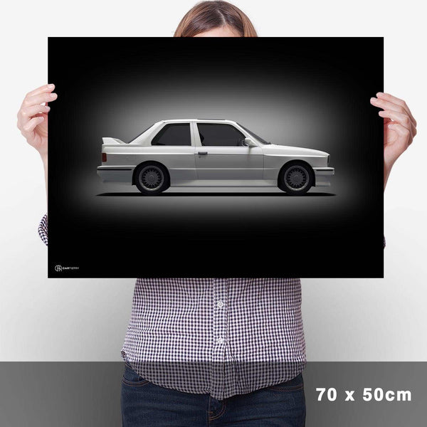 Lade das Bild in den Galerie-Viewer, M3 E30 Poster Seite Dunkel - Cartistry
