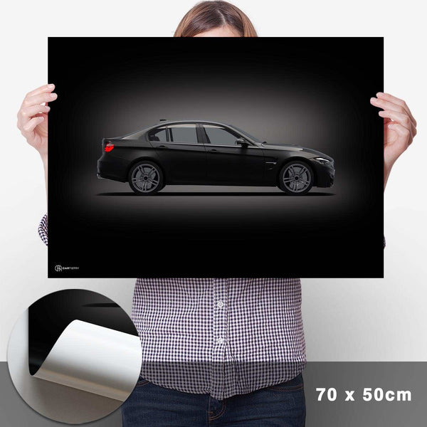 Lade das Bild in den Galerie-Viewer, M3 F80 Poster Seite Dunkel - Cartistry
