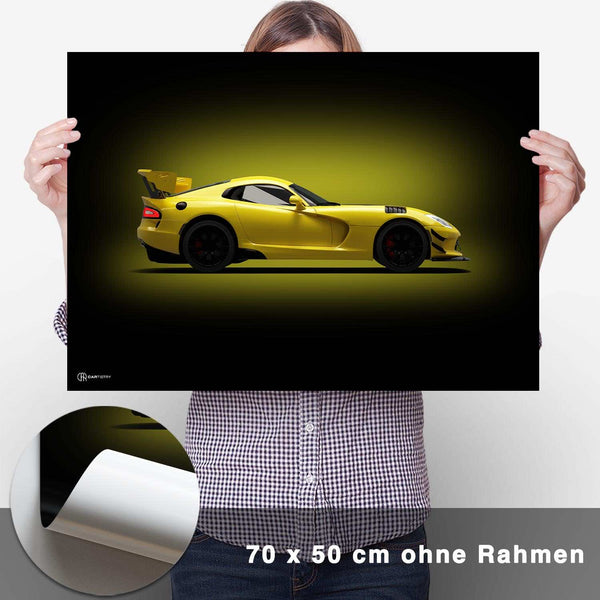 Lade das Bild in den Galerie-Viewer, Viper Poster Seite Dunkel - CARTISTRY
