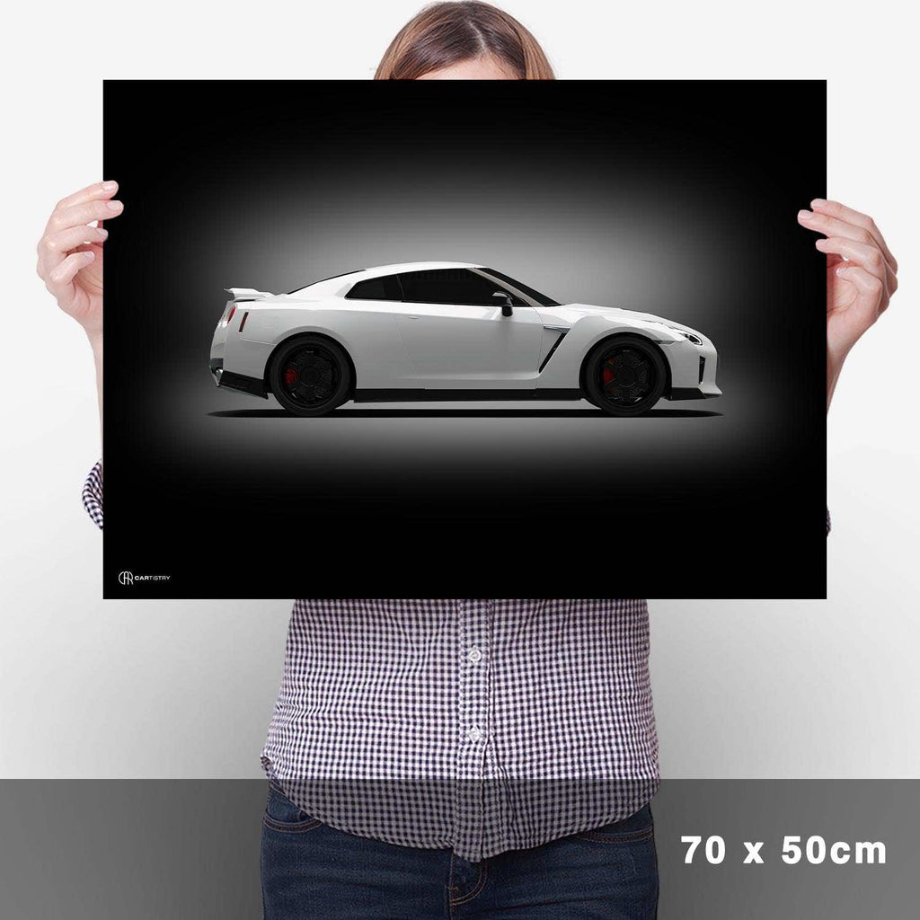 GT-R R35 Poster Seite Dunkel - Cartistry