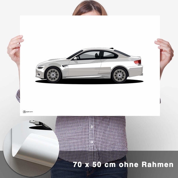 Lade das Bild in den Galerie-Viewer, M3 E92 Artwork Poster Hell - CARTISTRY
