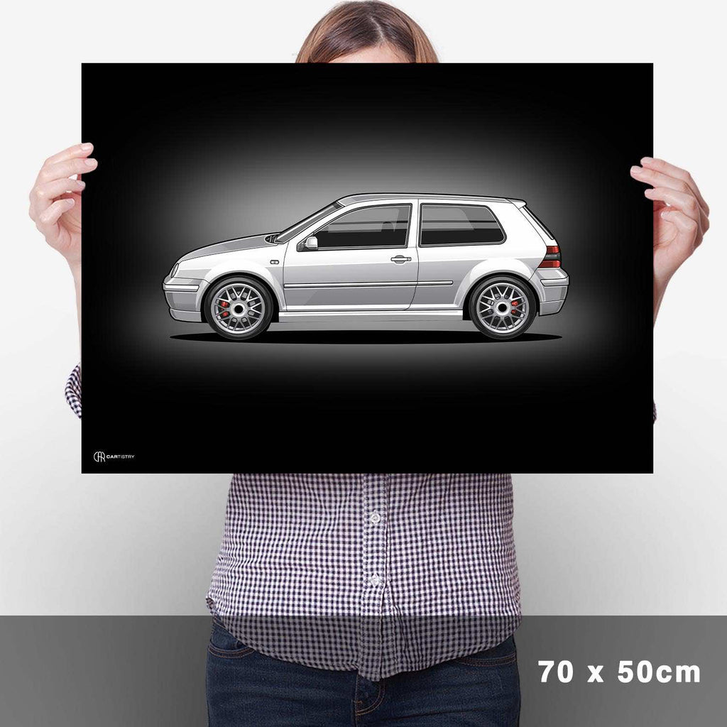 Golf 4 GTI Poster Dunkel - Cartistry