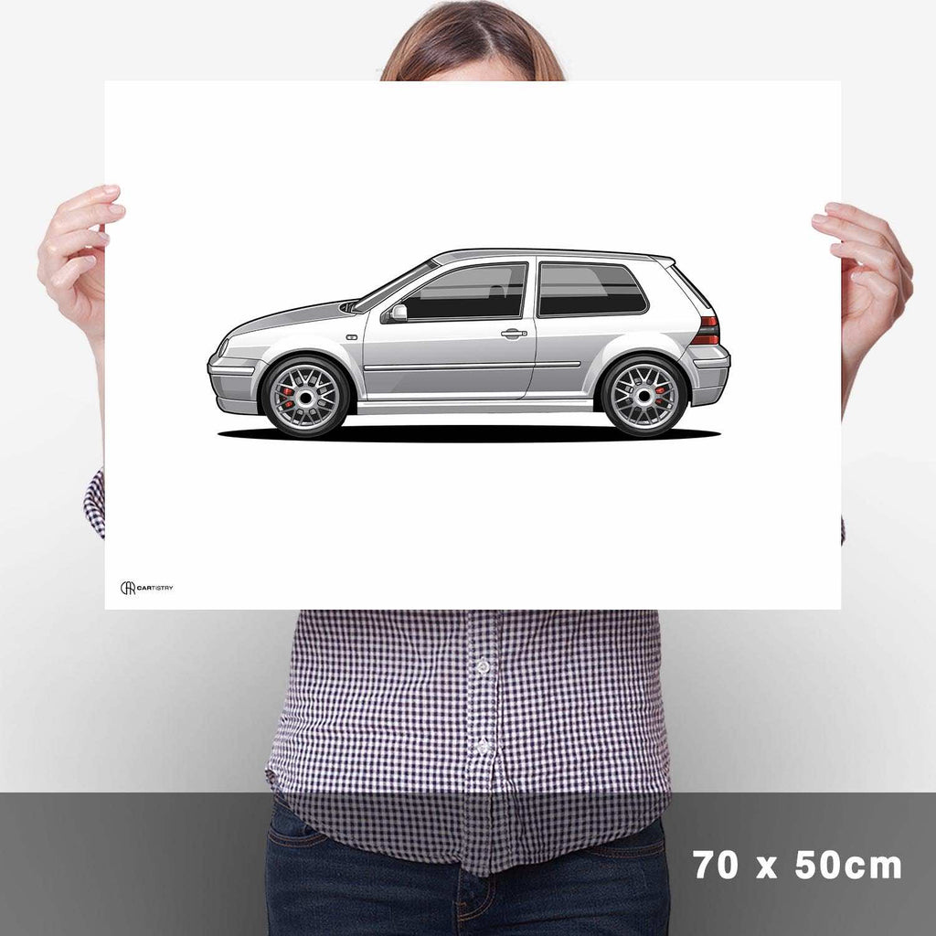 Golf 4 GTI Poster Hell - Cartistry