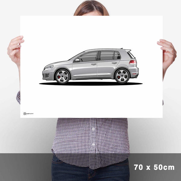 Lade das Bild in den Galerie-Viewer, Golf 6 GTI Poster Hell - Cartistry
