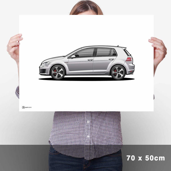 Lade das Bild in den Galerie-Viewer, Golf 7 GTI Poster Hell - Cartistry
