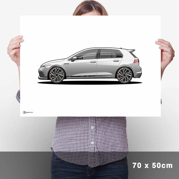 Lade das Bild in den Galerie-Viewer, Golf 8 GTI Poster Hell - Cartistry
