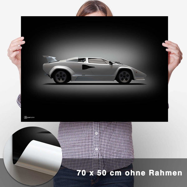 Lade das Bild in den Galerie-Viewer, Countach Poster Seite Dunkel - CARTISTRY

