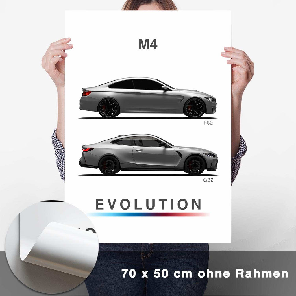 M4 Generationen F82/G82 Poster - CARTISTRY