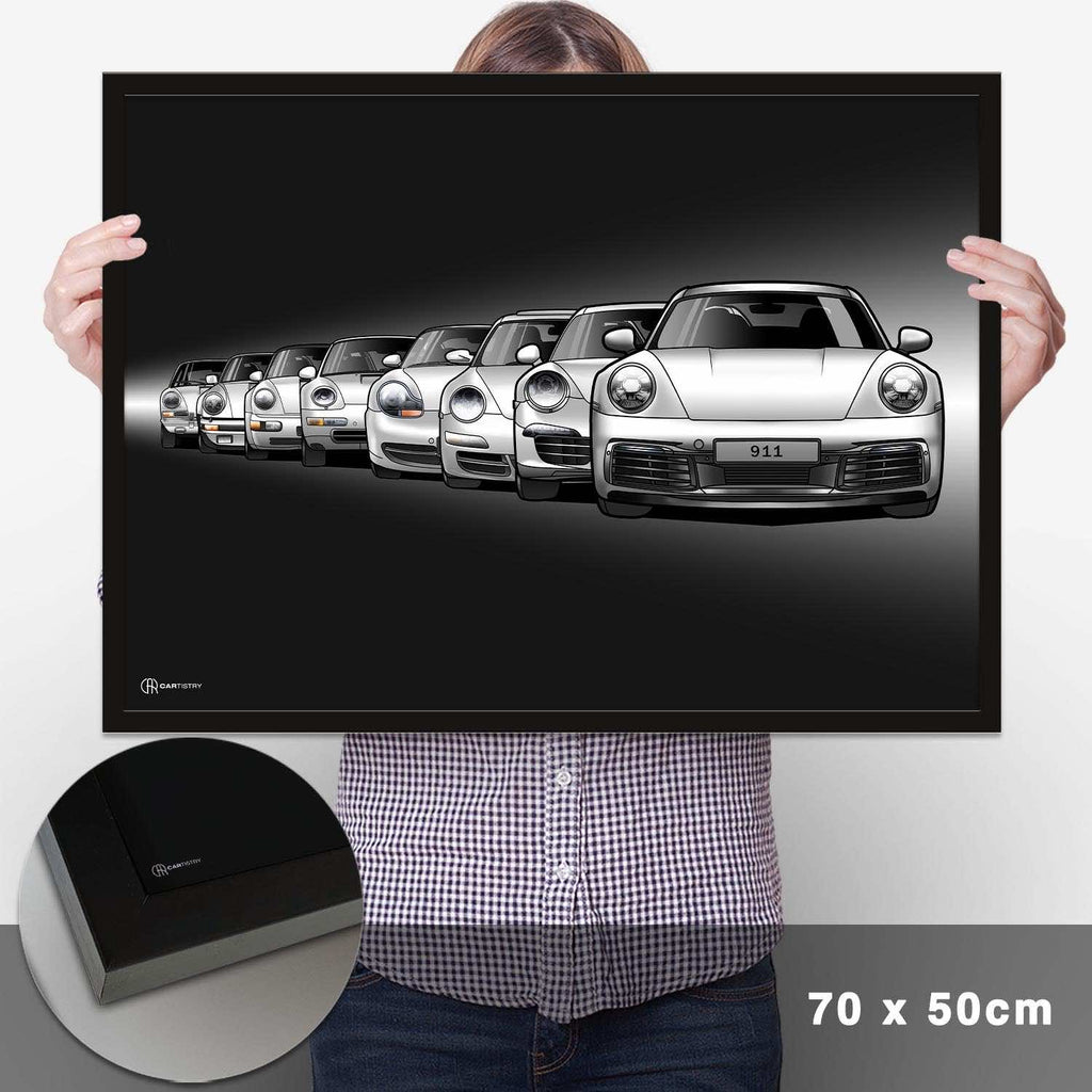 911 Generationen Poster Dunkel - Cartistry