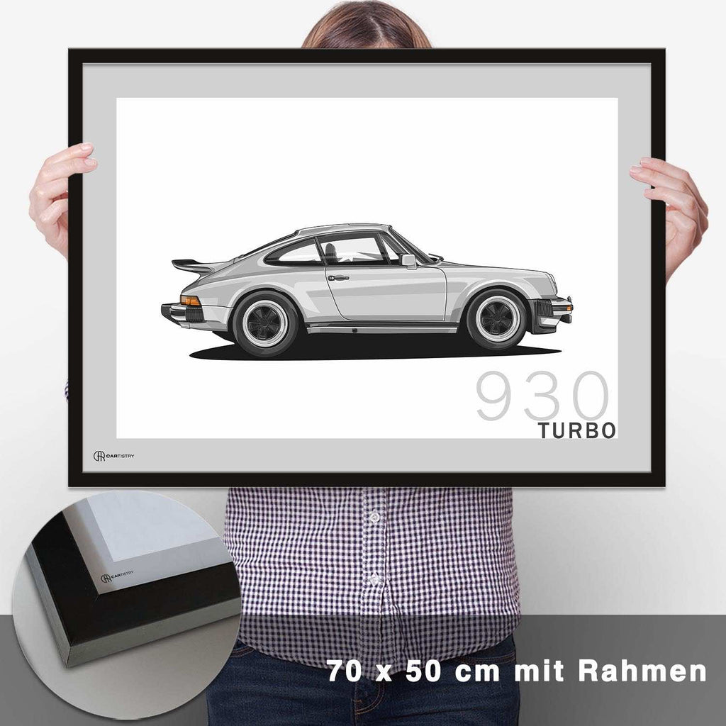 911 Turbo (930) Artwork Poster - CARTISTRY