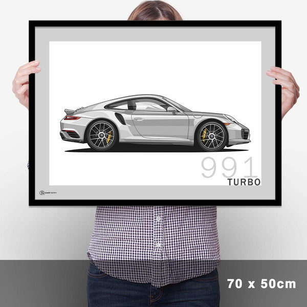 Lade das Bild in den Galerie-Viewer, 911 Turbo (991) Artwork Poster - Cartistry
