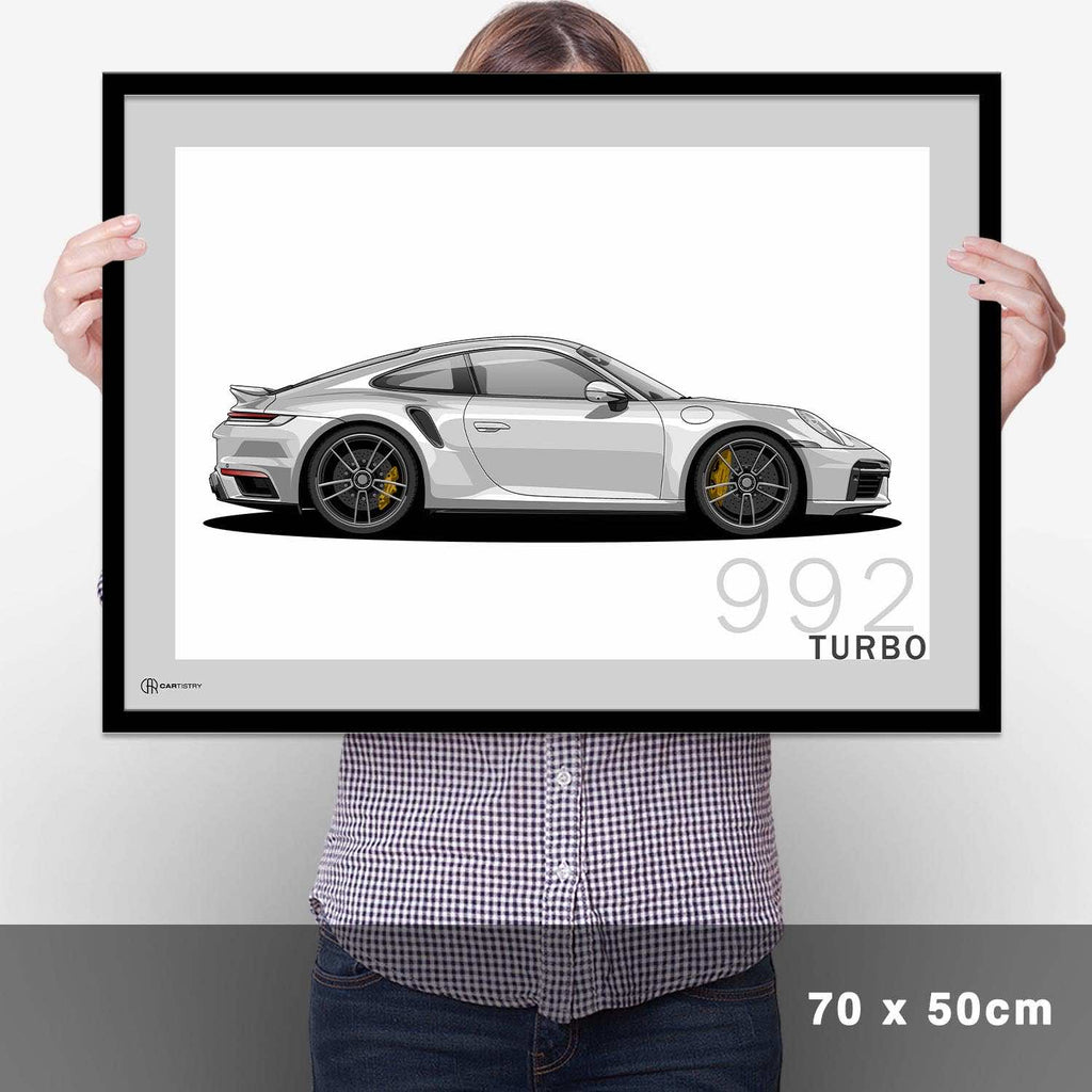 911 Turbo (992) Artwork Poster - Cartistry