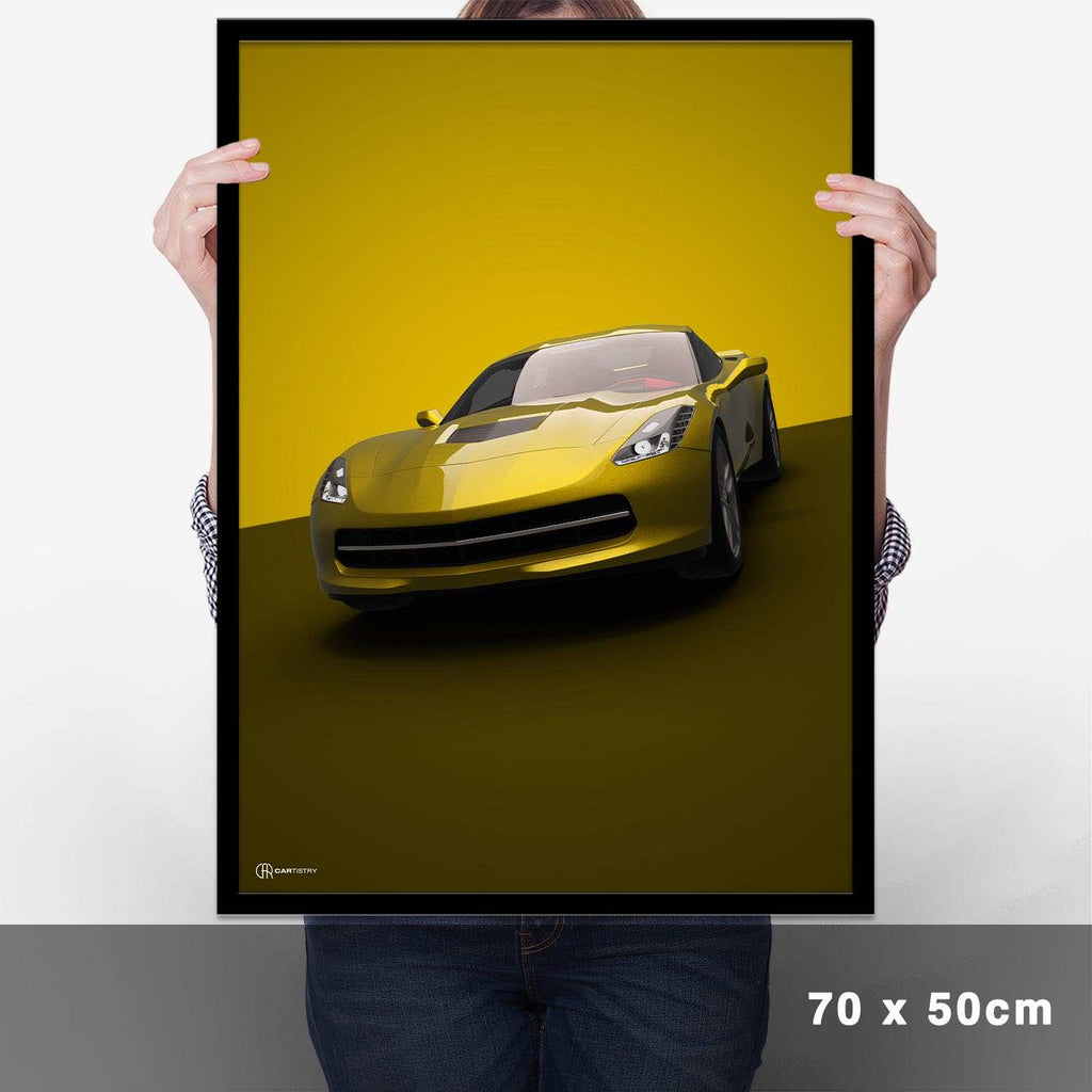 Corvette C7 Poster - Cartistry