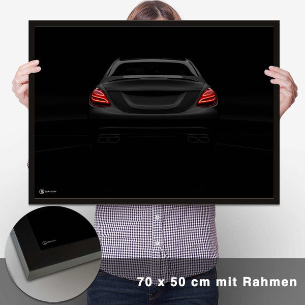 Lade das Bild in den Galerie-Viewer, C63 AMG Dark Heck Poster - CARTISTRY
