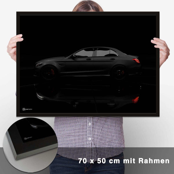 Lade das Bild in den Galerie-Viewer, C63 AMG Dark Seite Poster - CARTISTRY
