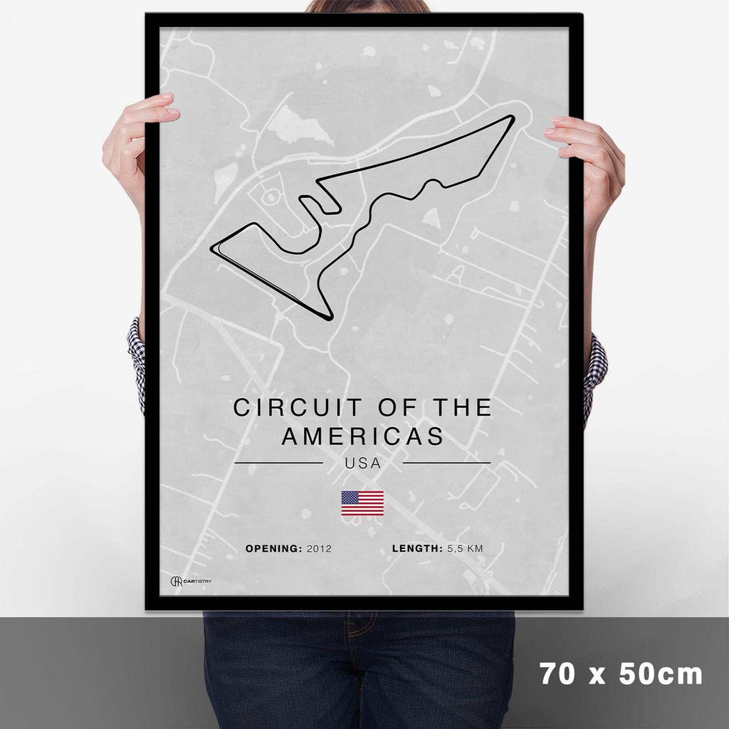 Circuit Americas Rennstrecken Poster - Hell - Cartistry