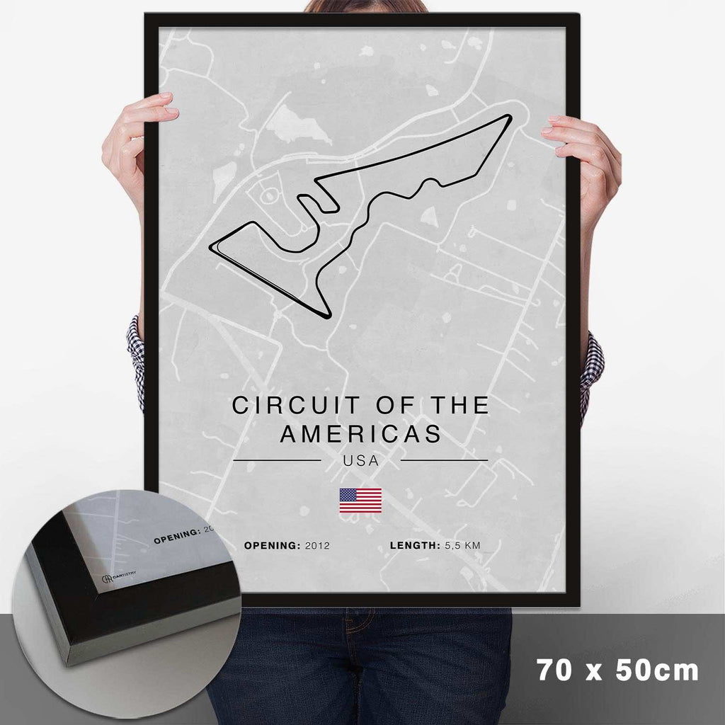 Circuit Americas Rennstrecken Poster - Hell - Cartistry