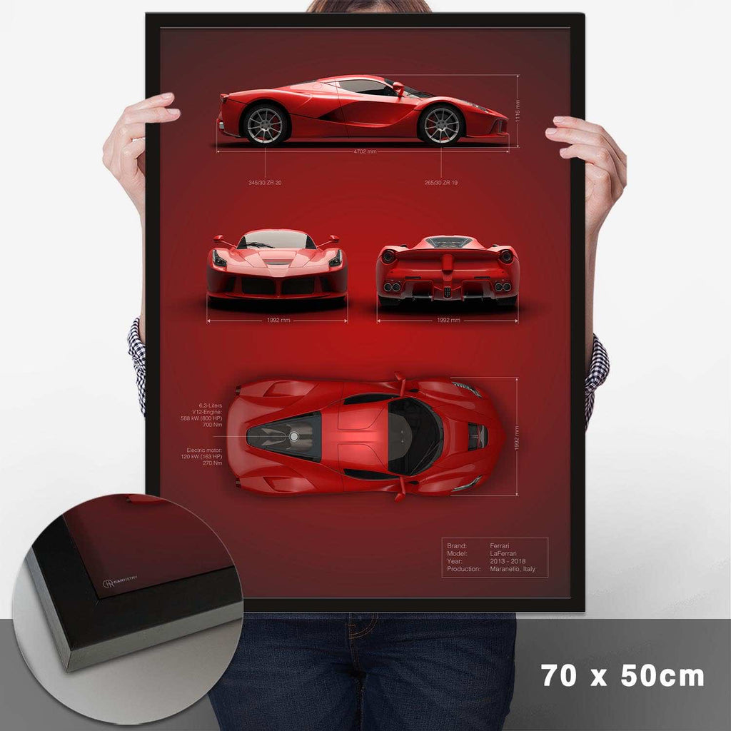 LaFerrari Technik Poster - Cartistry