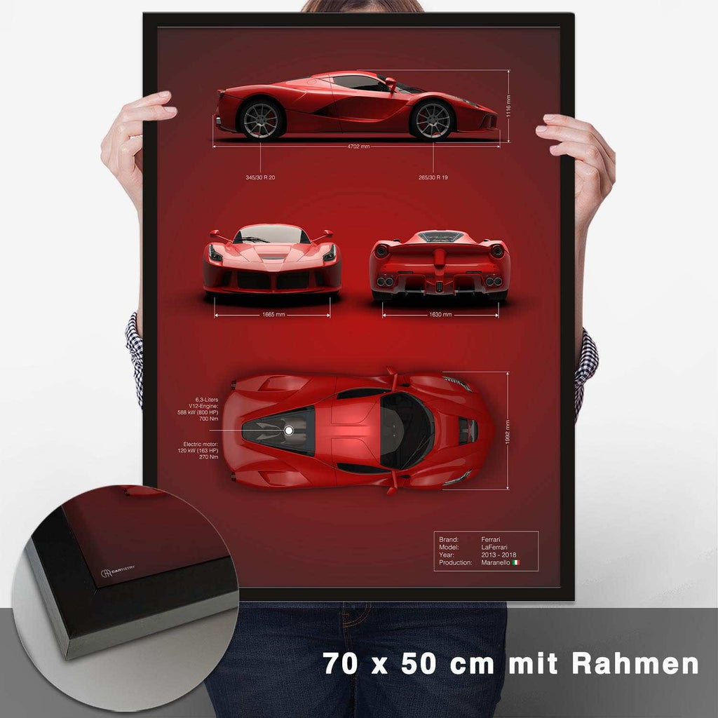 LaFerrari Technik Poster - CARTISTRY