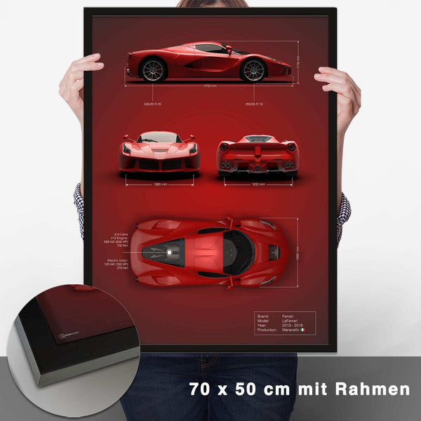 Lade das Bild in den Galerie-Viewer, LaFerrari Technik Poster - CARTISTRY
