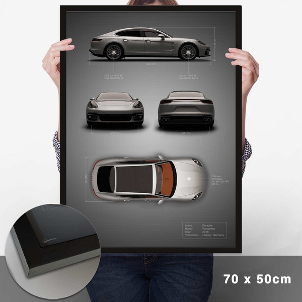 Lade das Bild in den Galerie-Viewer, Panamera Technik Poster - Cartistry
