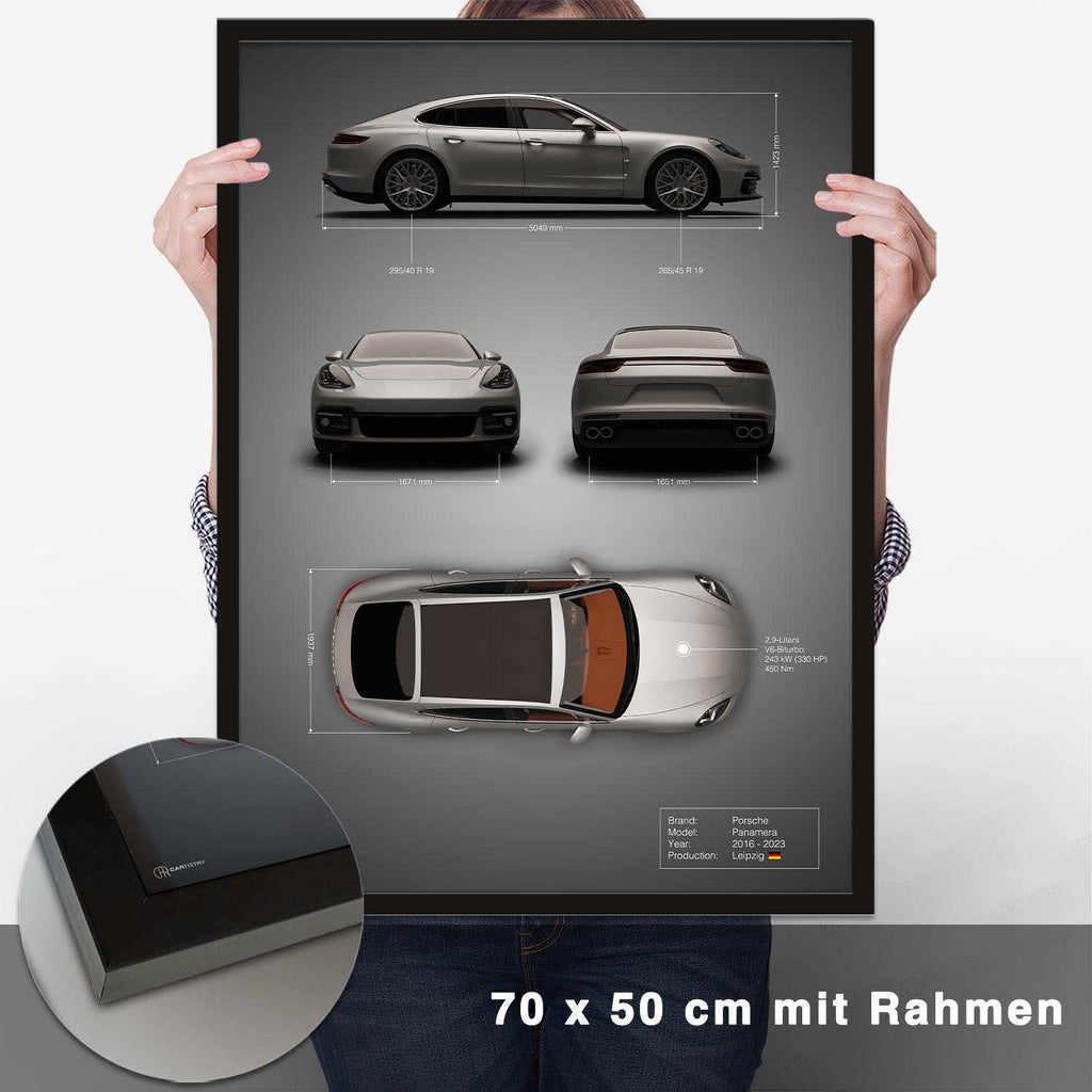 Panamera Technik Poster - CARTISTRY