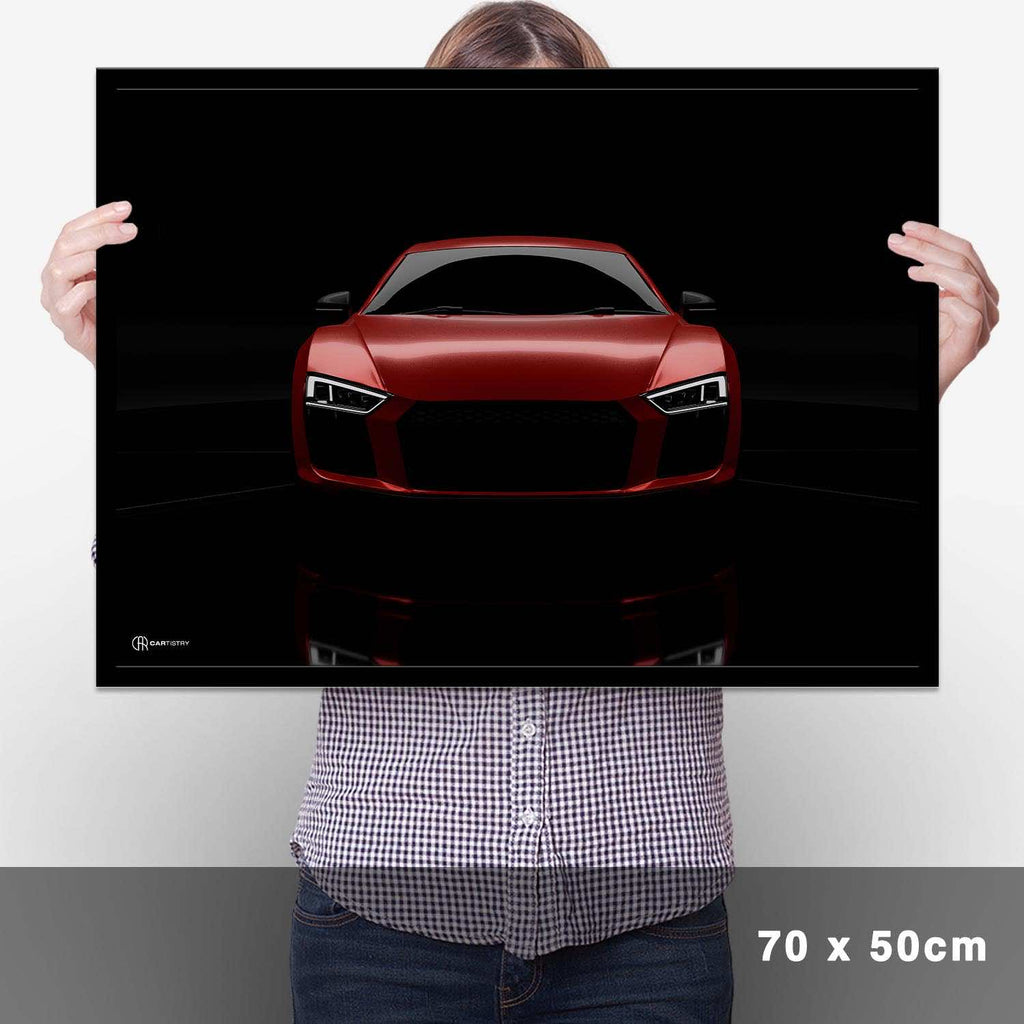 R8 Dark Front Poster - Cartistry