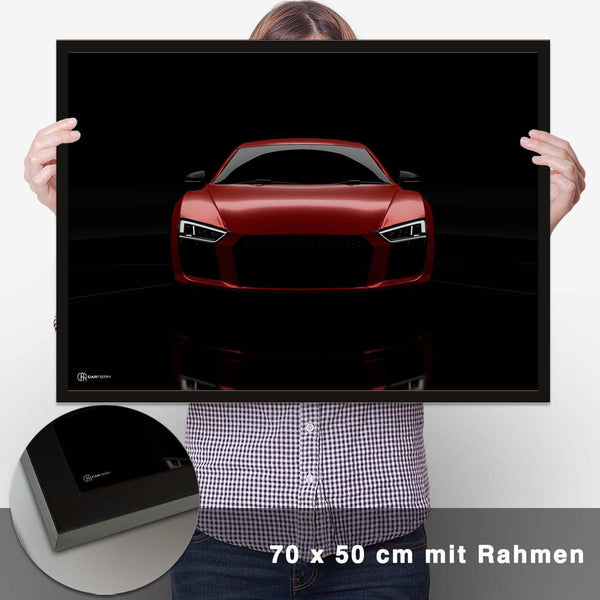 Lade das Bild in den Galerie-Viewer, R8 Dark Front Poster - CARTISTRY
