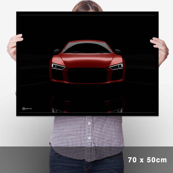 Lade das Bild in den Galerie-Viewer, R8 Dark Front Poster - Cartistry
