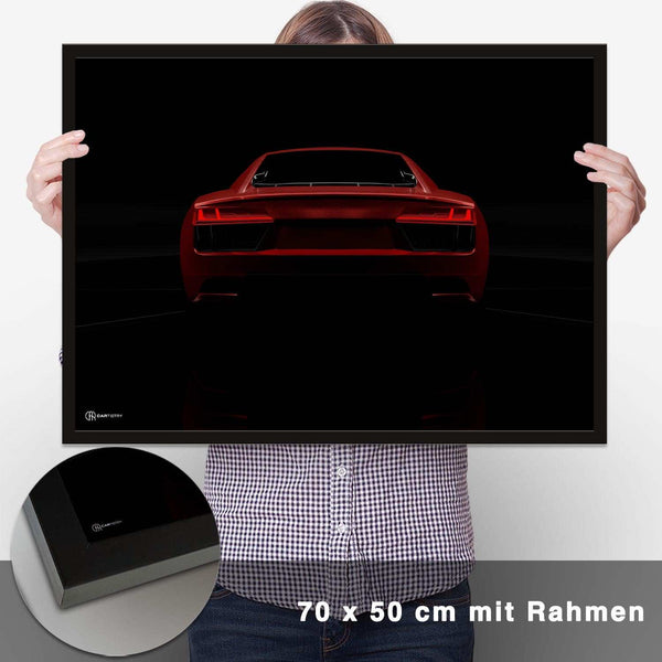 Lade das Bild in den Galerie-Viewer, R8 Dark Heck Poster - CARTISTRY
