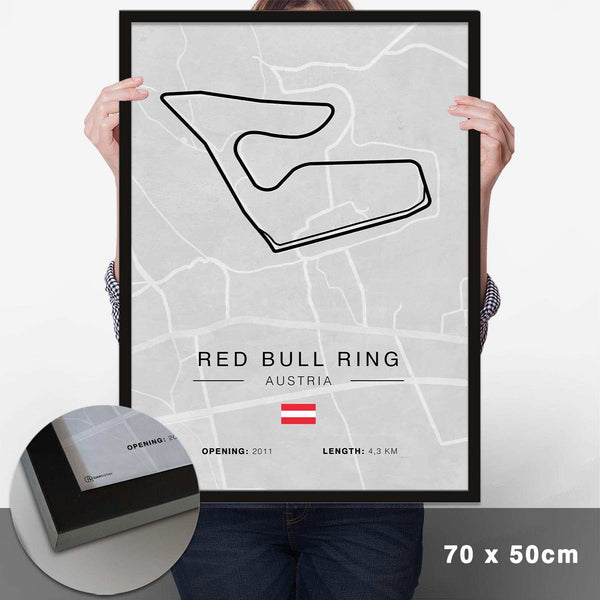 Lade das Bild in den Galerie-Viewer, Red Bull Ring Rennstrecken Poster - Hell - Cartistry
