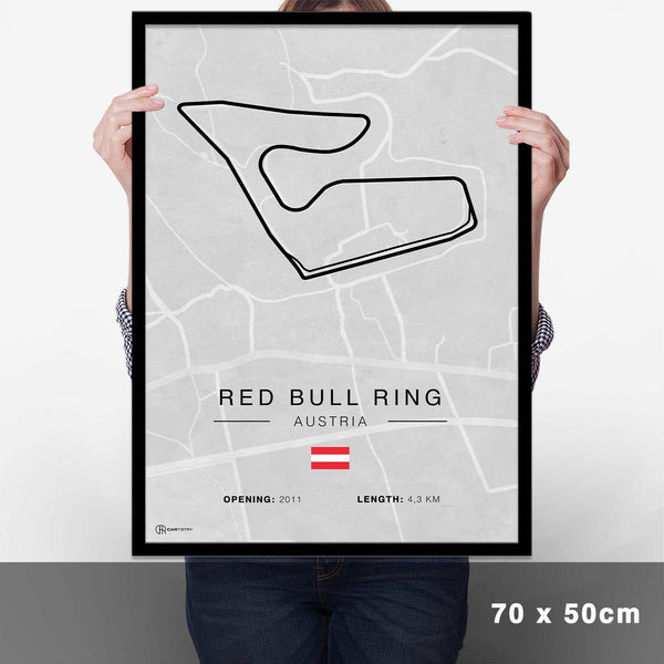 Lade das Bild in den Galerie-Viewer, Red Bull Ring Rennstrecken Poster - Hell - Cartistry
