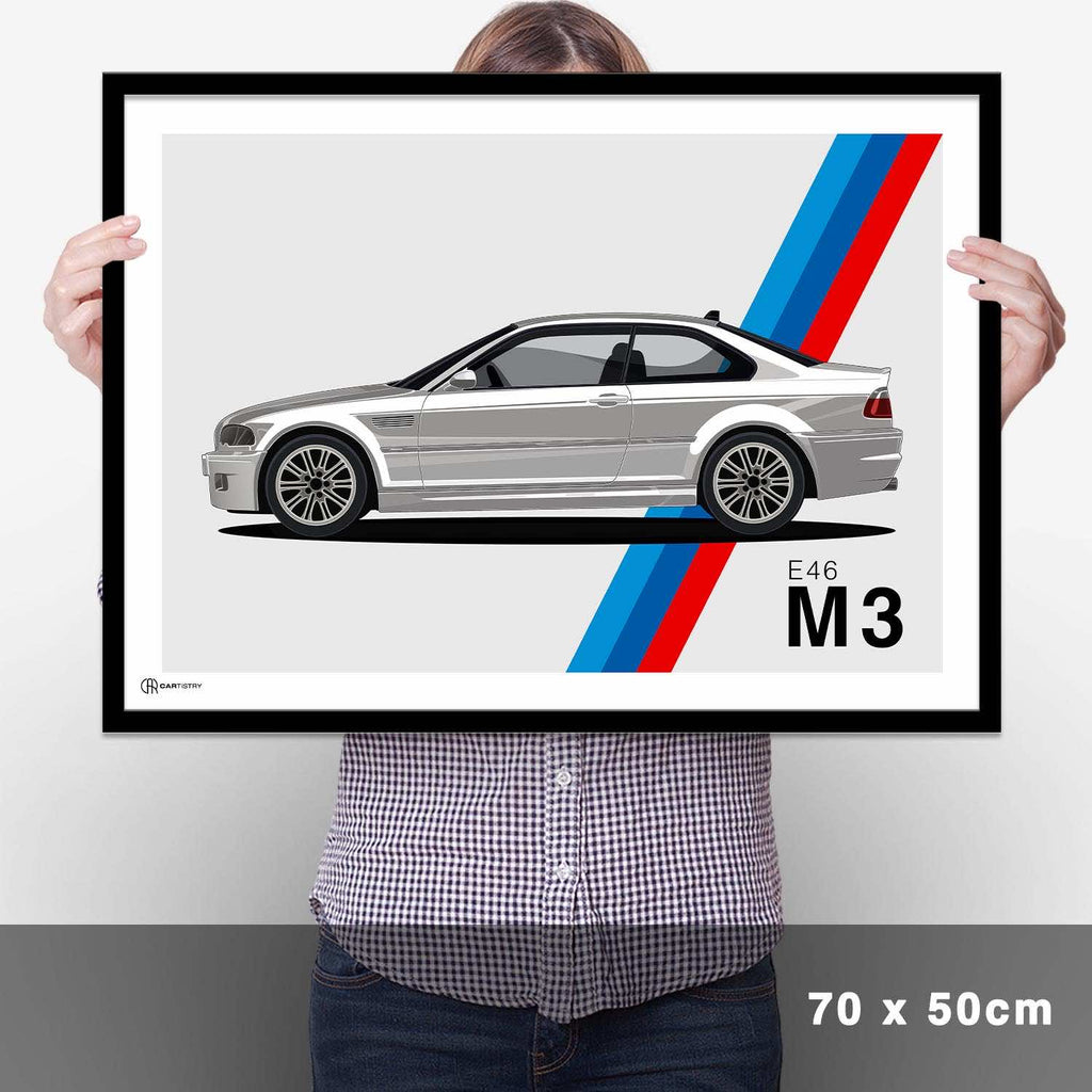 M3 E46 Artwork Poster - Cartistry