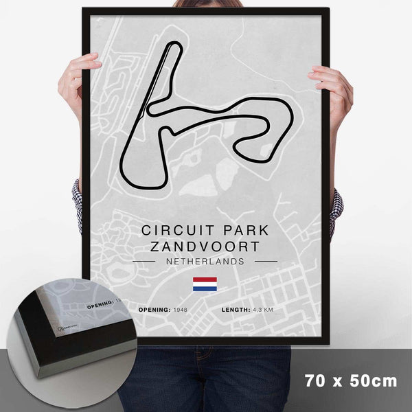 Lade das Bild in den Galerie-Viewer, Zandvoort Rennstrecken Poster - Hell - Cartistry
