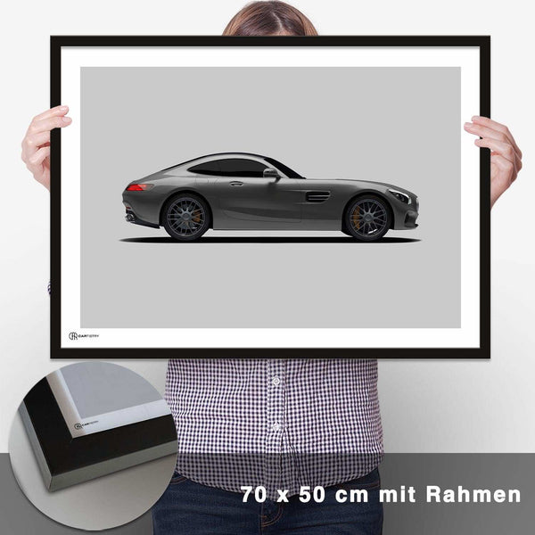 Lade das Bild in den Galerie-Viewer, AMG GT Poster Seite - CARTISTRY

