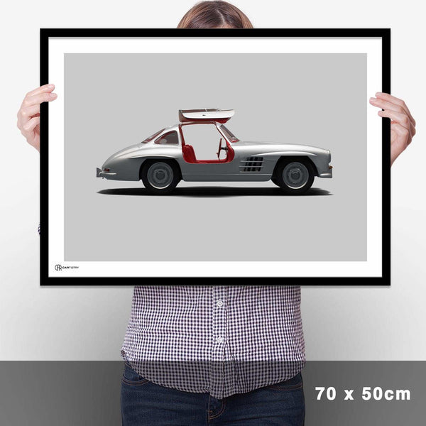 Lade das Bild in den Galerie-Viewer, 300 SL Poster Seite - Cartistry
