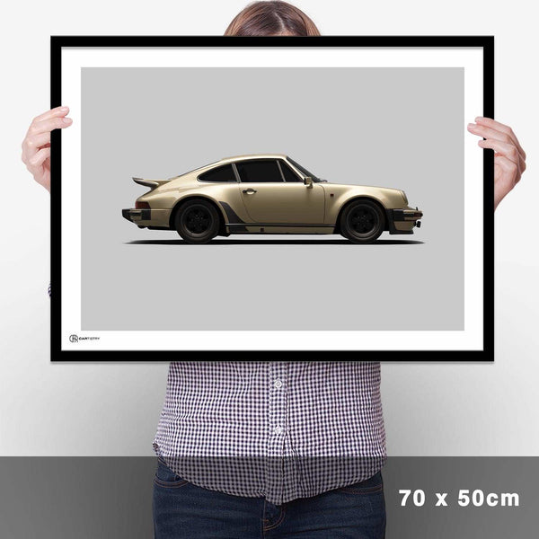 Lade das Bild in den Galerie-Viewer, 911 Turbo (930) Poster Seite - Cartistry
